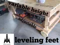Variable Height Adjustable Workbench Leveling Feet