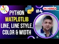MatPlotLib Line Line Style Line Color Line Width Python MatPlotLib Tutorial in Hindi
