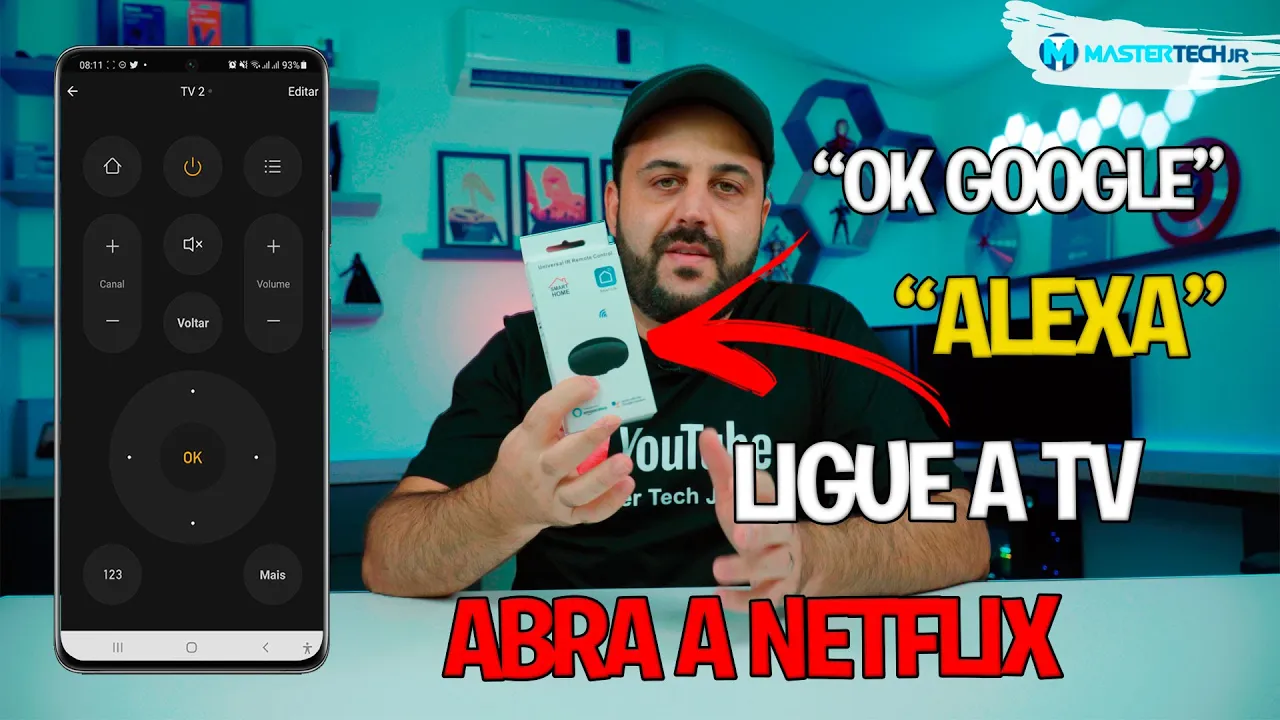 Como Controlar sua TV, AR CONDICIONADO... por VOZ e pelo Celular (Alexa e OK GOOGLE)