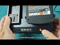 Meanings of WORX Battery Charger Lights Solid Red Blinking Red Solid Green and Blinking Green
