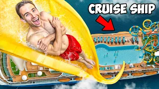 I Tested the Worlds Tallest Cruise Ship Waterslide!