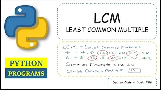 Python Program To Calculate LCM Of Two Numbers Least Common Multiple