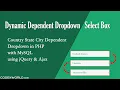 Dynamic Dependent Select Box Dropdown using jQuery Ajax and PHP