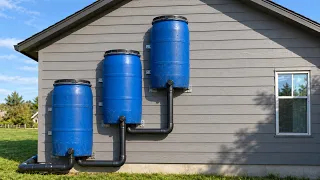 Why didn't I know until now? Endless free water energy idea from empty barrel + PVC