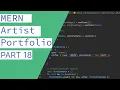 CRUD Tutorial using the MERN Stack - Portfolio Website