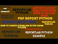 REPORTLAB REPORTLAB PYTHON TUTORIAL How To CreateTable With Span In Pdf Using Python PART 28