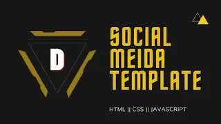 Social Media Website Template Fully Responsive HTML CSS JAVASCRIPT