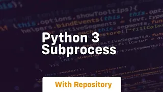 python 3 subprocess