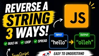 3 Ways to Reverse a String in JavaScript 2026