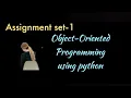 object oriented programming using python assignment on class design level 1 infosys springboard