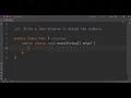 Java program to divide two numbers and print them on the screen Java