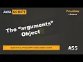 The arguments Parameter JavaScript Functions Data A Complete JavaScript Course