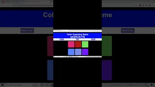 Color Guessing Game HTML CSS JavaScript Project Justforcode