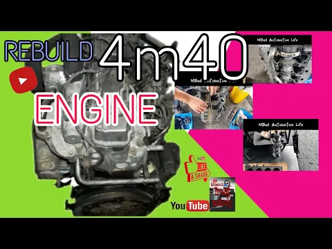 Download MP3 Rebuild 4m40 engine + timing chain conversion + 4m40 timing gear & chain marking.