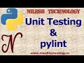 Python Unit Testing and pylint