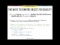 05 - 11 Reference Types Equality and Object Identity