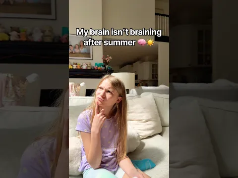 My brain isn’t braining after summer break 🧠☀️