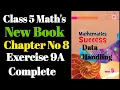 Class 5th Chapter no 9 Data Handling Exercise 9A Complete New Book Albakio Math