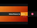 Inheritance in Java Polymorphism in Java Method Overloading Method Overriding