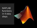 MATLAB functions made easy - Lecture 3