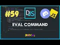 Eval Command OWNER COMMAND discord js tutorials