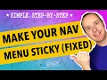 How To Create A Sticky Floating Navigation Menu