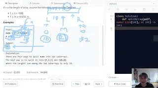 410 Split Array Largest Sum - English Version