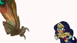 mothra vs diana prince de kaiju vs dc super hero girls deviantart