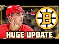 Bruins Trade Incoming Report Reveals HUGE Update Boston Bruins News