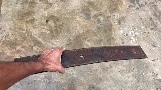 🔥 Olha o que Fiz Usando SUCATA DE MOLA DE CAMINHÃO 