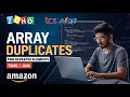 Find Duplicate Elements in Array DSA in Java
