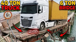 I Tried Crossing a 6 Ton Capacity Bridge with a 40 Ton Truck