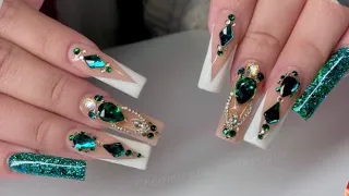 Emerald Green Nails