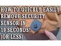 How To Easily Remove A Security Tag Clothes Sensor