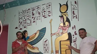 فن الرسم والتلوين عند الفراعنه 