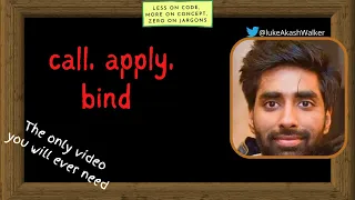 call apply bind in Javascript - Part 2 The only you will ever need Explained Visually