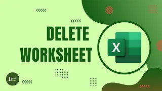 How to Delete Excel Worksheet Excel Tutorial No 22