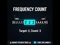 Frequency Count in Sorted Array Fastest Way Using Binary Search C