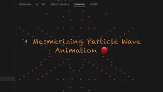 Terminal Particle Waves Python Coding Meets Digital Art
