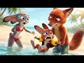 😂👍 Ha Ha! Nick is Cruelly Teaching his Daughter to Swim 🦊🐰 | ZOOTOPIA