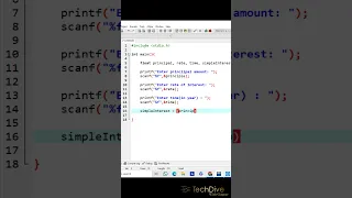 Simple Interest Program in C C program to calculate simple interest