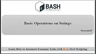 Bash Shell Scripting Basic String Operations -11