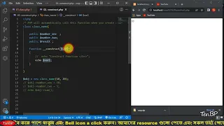 Constructor Function OOP in PHP Bangla Tutorial Part - 02