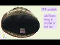 How to line a knit crochet hat beanie the easy way
