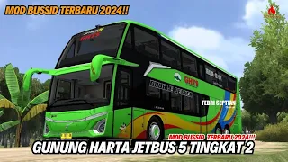 Download BUS GUNUNG HARTA JETBUS 5 DOUBLE DECKER HIJAU VOLVO B11R 450HP || MOD BUSSID TERBARU 2024 MP3