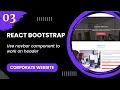 React Bootstrap - Use navbar component to work on header