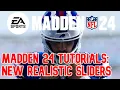 Best realistic Madden 24 sliders for SEASON 1 NEXT ERA - new release from Dreddeus for PS5
