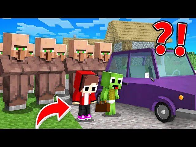 Download MP3 Villagers Kick Baby Mikey and Baby JJ Out Of The Village In Minecraft! - Maizen