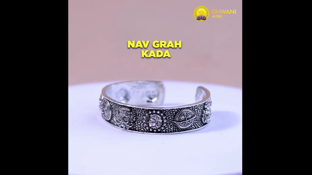 Nav Grah Kada (Silver Oxidize) - Abhimantrit