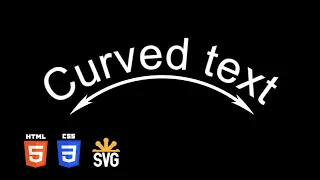 Curved Text HTML CSS SVG Elements Tutorial